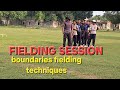 Fielding session (Boundary rope)