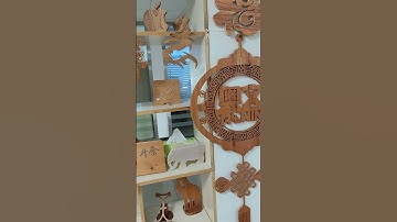 Those beautiful wooden Chinese characters #woodworking#allwin