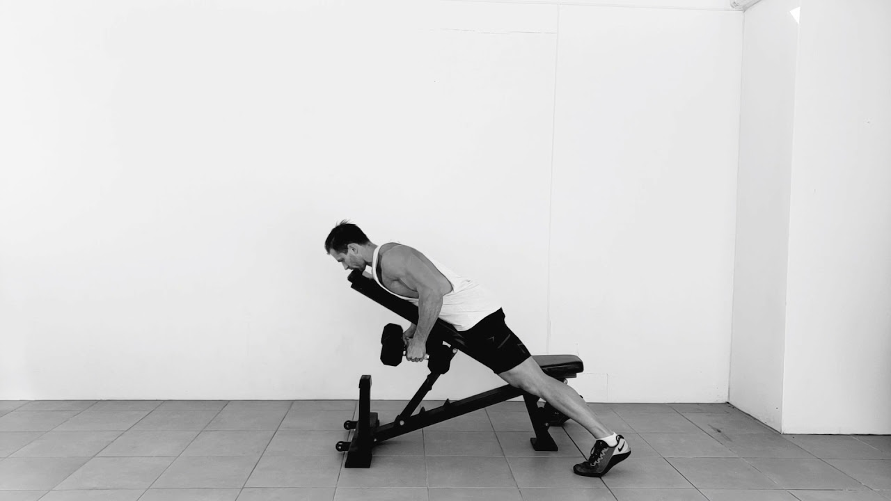 Chest Supported Incline Shrug + Row YouTube