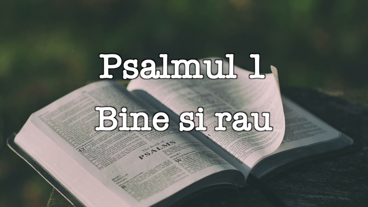Psalmul 1 - Bine si rau - Mesaj de Andrei Popescu