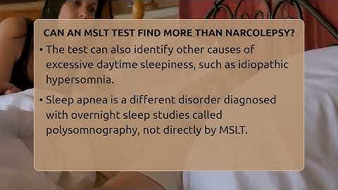 Can An MSLT Test Find More Than Narcolepsy? - Sleep Apnea Support Network