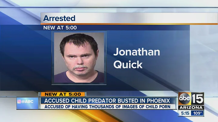 Accused child predator behind bars after collection porn