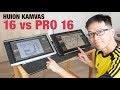 Huion KAMVAS 16 vs Pro 16 pen displays