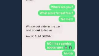 Texting story:Zombies at the mall