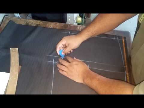 Corte de pantalón de hombre delantero. Parte 1