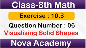 class 8 math Exercise 10.3 Q7 math CBSE Solutions | Verify Eulers formula for these solids?