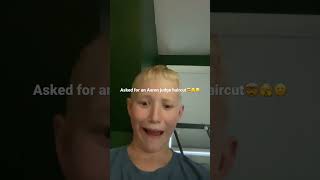 Asked for an aaron judge haircut🤣😕🫣#funny