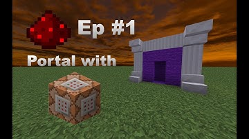 Minecraft redstone ep#1: Portal with command block 1.7  - 1.20