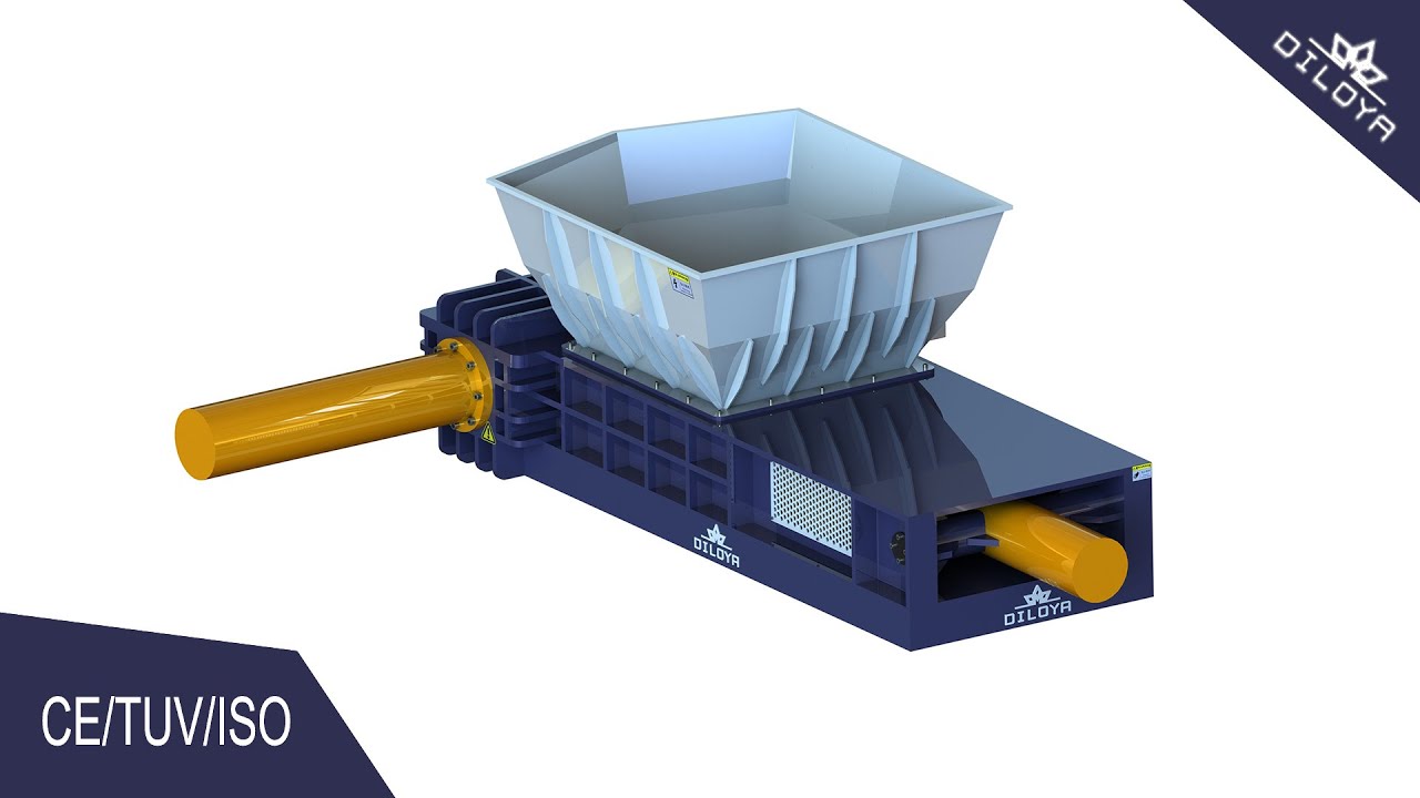Small Tins Cans Baler With Conveyor
