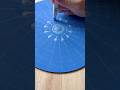 Blue Easy Mandala Tutorial 🩵💙🩵#mandala #art #shorts #diy #painting #tutorial