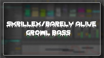 Skrillex/Barely Alive Growl Bass Showoff in Ableton Live using Massive