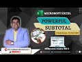 Excel subtotal  ms advance excel in hindi vno12  raj singh microsoft