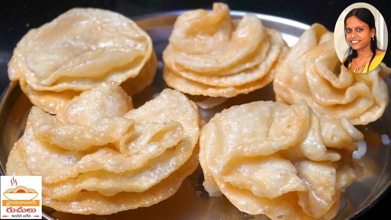 మళ్ళీ మళ్ళీ తినాలనిపించే పువ్వులాంటి స్వీట్ పూరీలు | Flower Sweet Puri | Sweet Poori Recipe | Hyderabadi Ruchulu