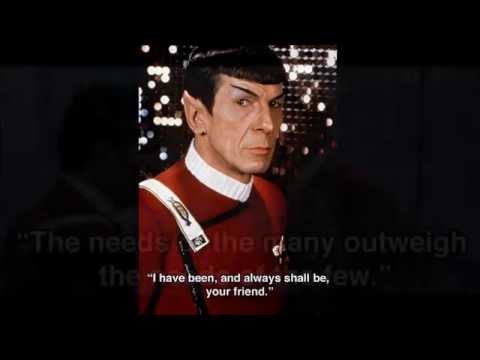 10 Spock/Star Trek Inspirational Quotes - YouTube