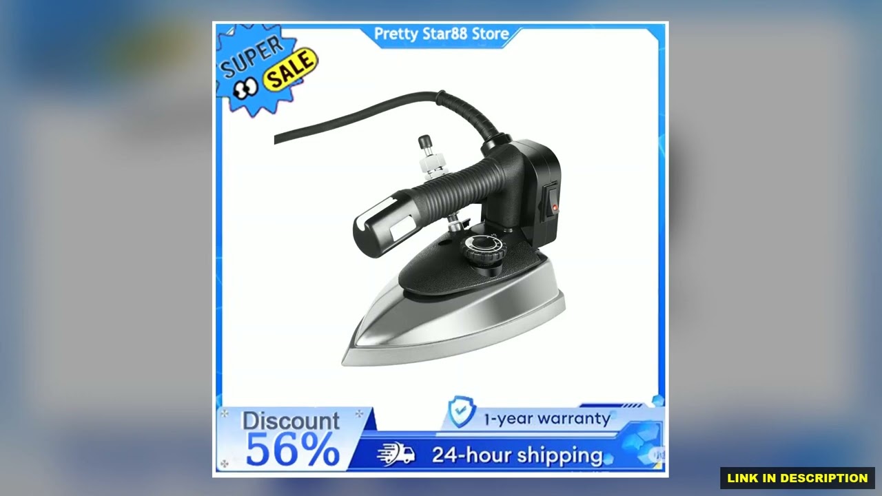 1200W Selfcontained Ironing System Industrial Electric Steam Iron Machine with Water Tank Ultra Com