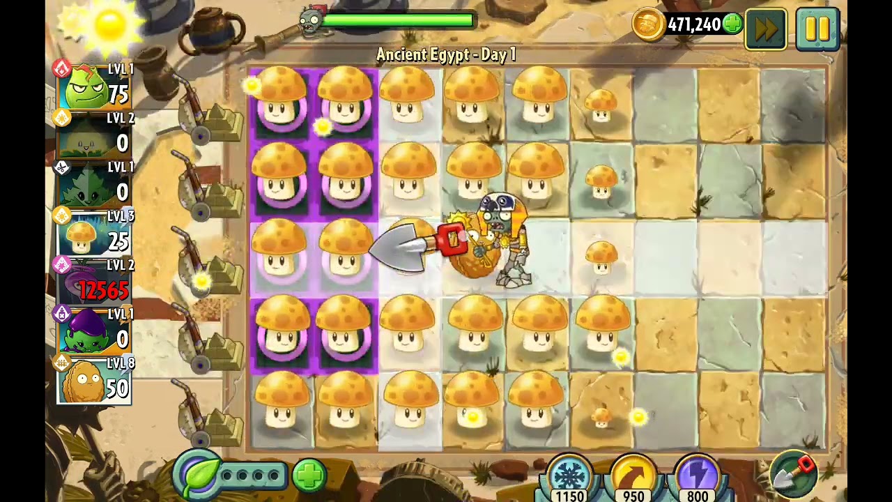 Farming Infinite Sun In plants Vs zombies 2🤣