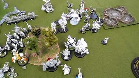 Warmachine 100 point game after turn 4.MOV