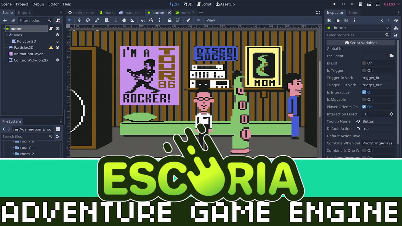 Escoria Adventure Game Engine [Godot Powered] YouTube