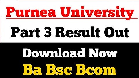 purnea University BA part 3 results kaise download kare | Purnea University Part 3 Result 2022 Link