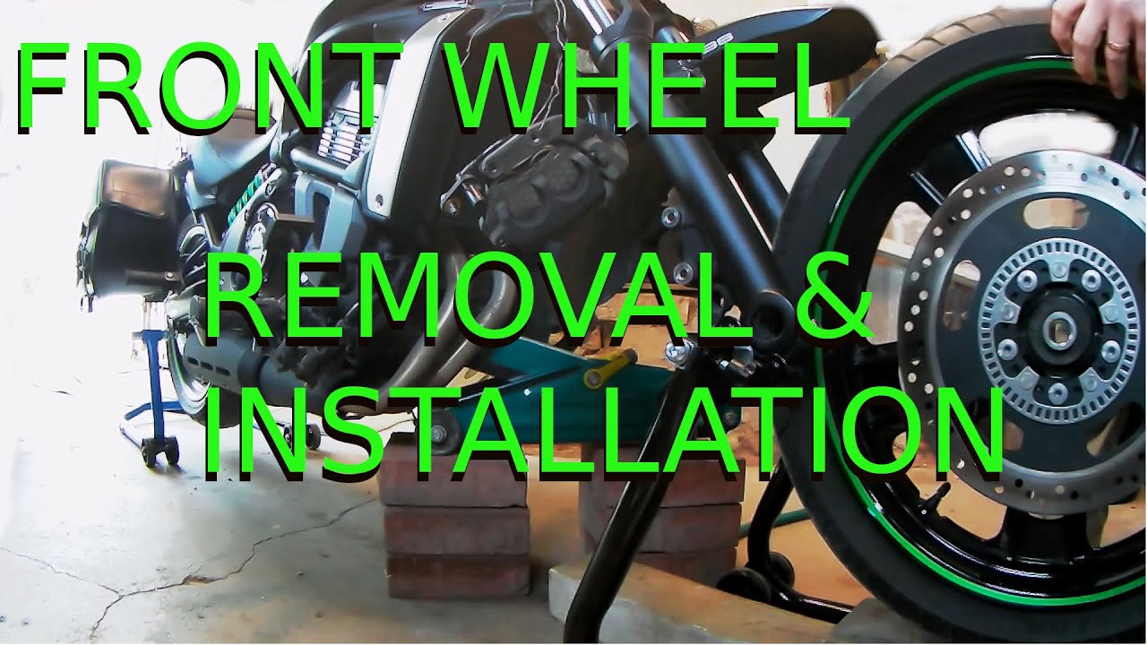 Front wheel removal and installation Kawasaki Vulcan S (ABS) YouTube