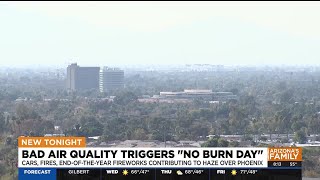 Cars, fires, fireworks contribute to 'no burn day' being issued