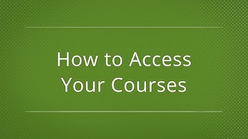 How to Access your Courses on Moodle - Student
