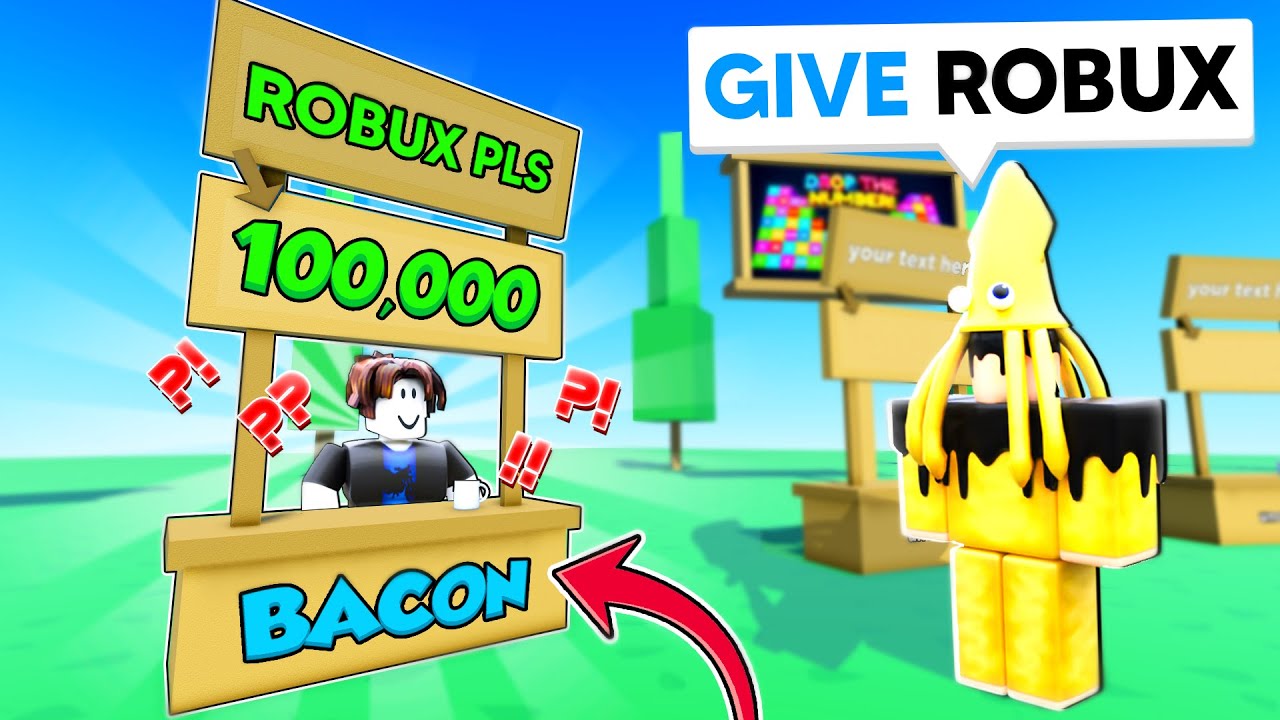 IK GAF ROBUX EN TOEN GEBEURDE DIT IN ROBLOX! 