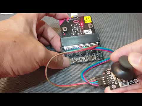 搖桿控制micro:bit的LED燈