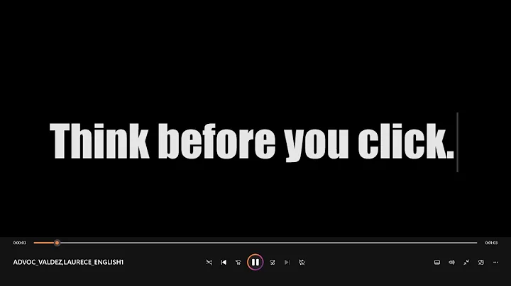 Think Before You Click Advocacy (2020)