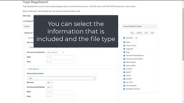 How to Use MegaSearch for Genes and Transcripts