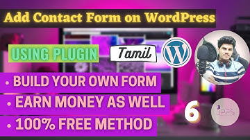 Create Contact Form using Plugin - WordPress P-6 🚧 | Tamil | TJ Sakthi