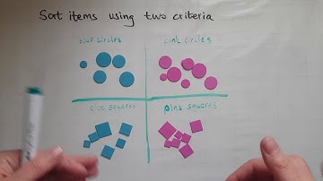 E2.24.1. Functional Skills Maths Entry 2: Sort and classify objects using two criteria