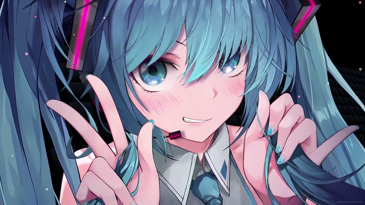 Dreamy Blue Miku: 2 Hours of Aesthetic Anime Live Wallpaper [4K]