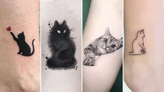 45  Cutest Small Cat Tattoo Design Ideas For Girls 2024 | Smal Cat Tattoo Designs | Women's Tattoos!