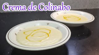 Crema de colinabo cremosa y saludable (receta fácil)