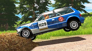 Realistic Rally Crashes Compilation 2020 Onboard and Chase Camera BeamNG Drive screenshot 2