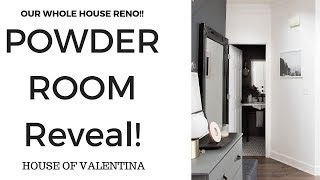 Our POWDER Room Reveal & TOUR!  It Packs a Punch!