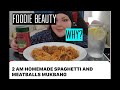 Foodie beauty 1 minute walk for 2 am spaghetti 