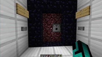Minecraft Redstone Tutorials: Toggle Nether Portal 1.4