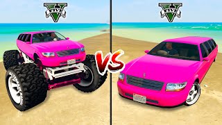 Monster Truck Limousine vs Normal Limousine in GTA 5  which is best?