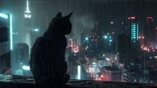Live Wallpaper 4K Animal Black Cat In Rain