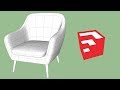 Club Chair Modeling in SketchUp