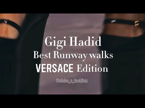 Gigi Hadid & Her Best Runway walks on The Versace shows #gigihadid #model #runway #versace #shorts