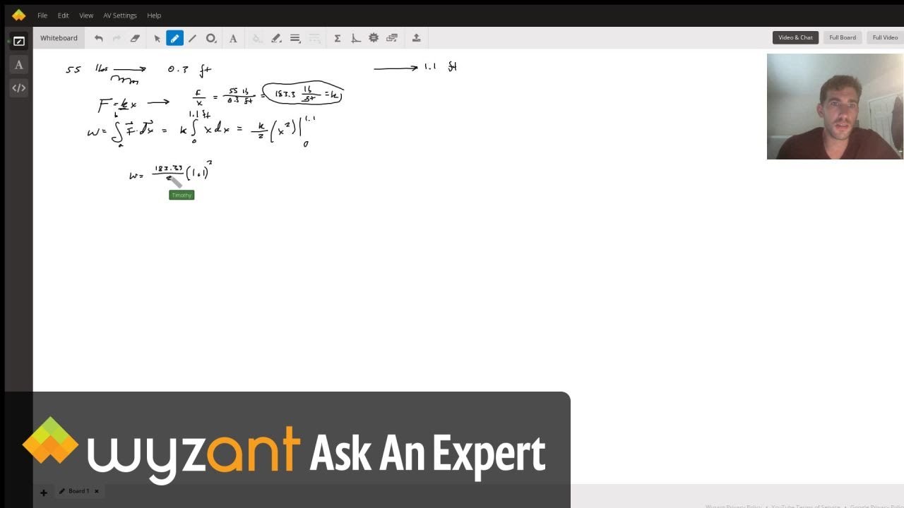 Calculus 2 - Work on a spring - YouTube