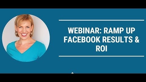 Mari Smith Cision Webinar Promo: Ramp Up Facebook Results & ROI