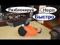 Разблокировка седалищного нерва. Два эффективных упражнения при защемлении. Ишиас. Седалищный нерв