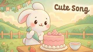 Cute Lofi Song 🍓🎧 4 Hour Happy Lofi Bunny 🍰 relaxing music ✨ [Lofi Hip Hop]