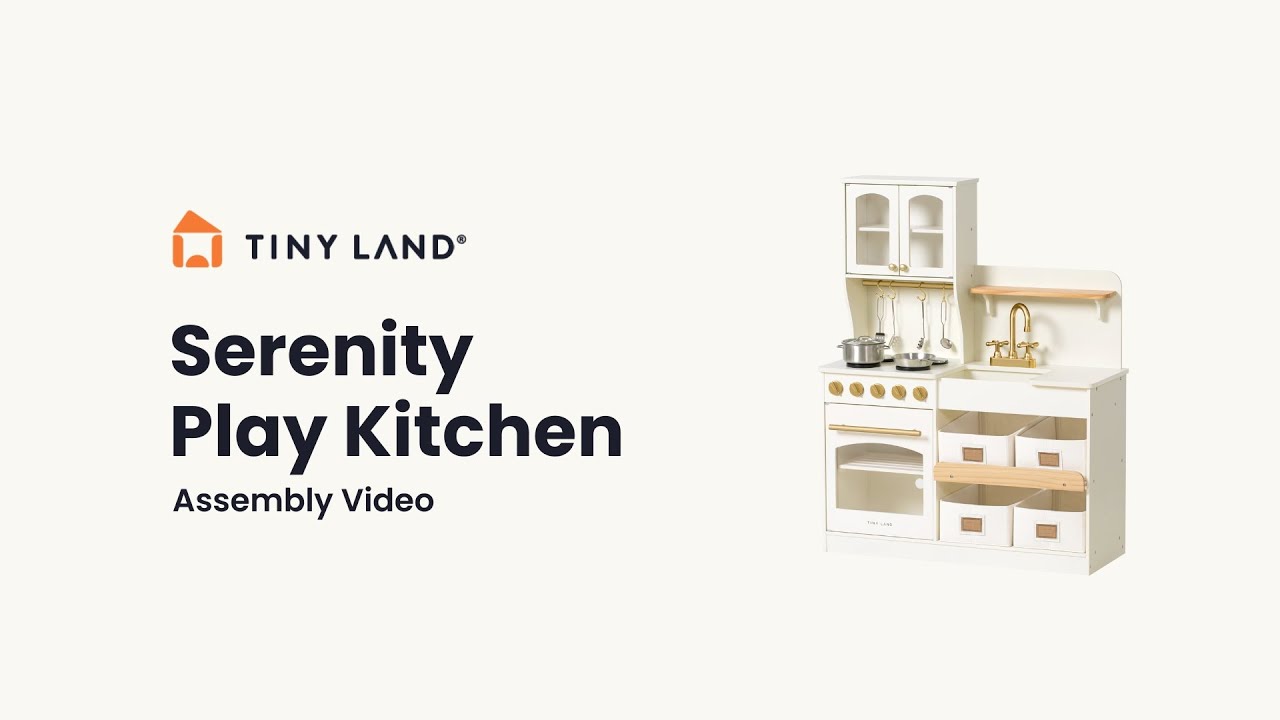 Tiny Land® Serenity Play Kitchen Assembly Instruction - YouTube