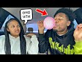 Chewing gum real sus prank on my gf