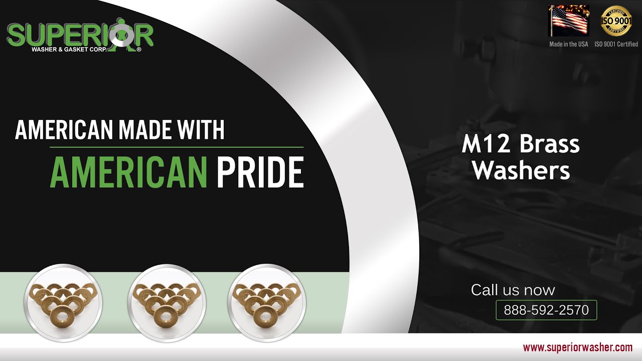 M12 Brass Washers From Superior Washer & Gasket Corp.